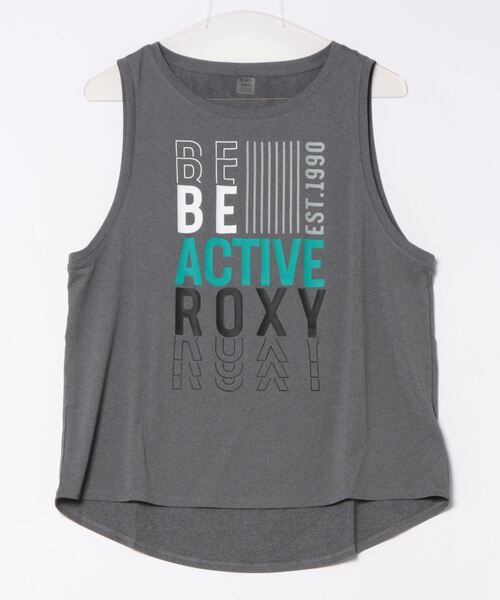 ROXY(ロキシー)の「ANY DAY/ロキシーUVカット付きドライフロントグラフィックスポーティタンクトップ(タンクトップ・レディース・ピンク/ブラック/ホワイト/チャコールグレー・LARGE/SMALL/MEDIUM)」の3枚目の写真