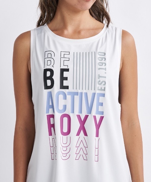 ROXY(ロキシー)の「ANY DAY/ロキシーUVカット付きドライフロントグラフィックスポーティタンクトップ(タンクトップ・レディース・ピンク/ブラック/ホワイト/チャコールグレー・LARGE/SMALL/MEDIUM)」の9枚目の写真