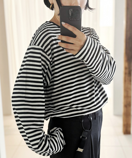 PROVOKE/プロヴォーク】Border Longsleeve T-sh（Tシャツ