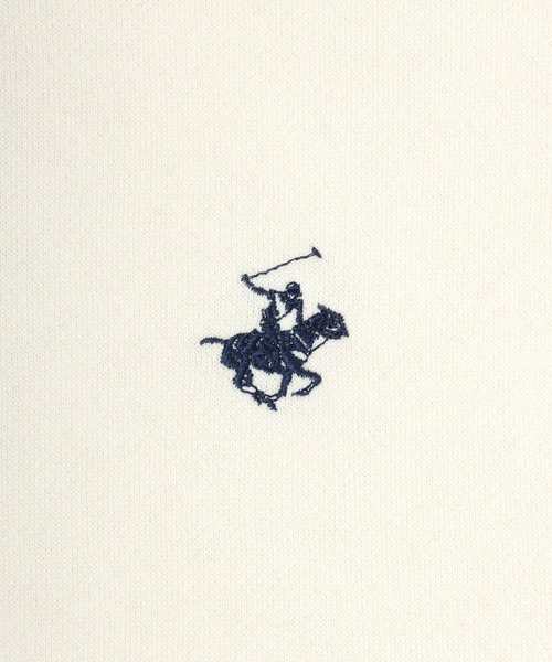 BEVERLY HILLS POLO CLUB(ビバリーヒルズポロクラブ)の「BEVERLY HILLS POLO CLUB ワンポイントロゴ刺繍 裏起毛 無地スウェットトップス レディース/トレーナープルオーバー(スウェット・レディース・スミクロ/アイボリー/グリーン/ブルー・M/L)」の20枚目の写真