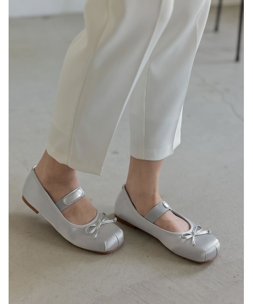 Re:EDIT（リエディ）の「スクエアトゥバレエシューズ（パンプス・レディース・シルバー/ベージュ/ブラック・SMALL/MEDIUM/X-LARGE/LARGE）」の9枚目の写真