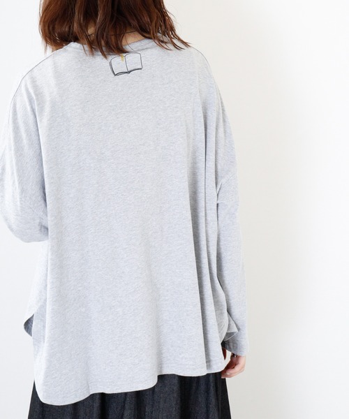 Emago(イマゴ)の「EMAGO ワイドプルオーバー(Tシャツ/カットソー・レディース・ブラウン/アイボリー/杢グレー/ブラック・FREE)」の19枚目の写真