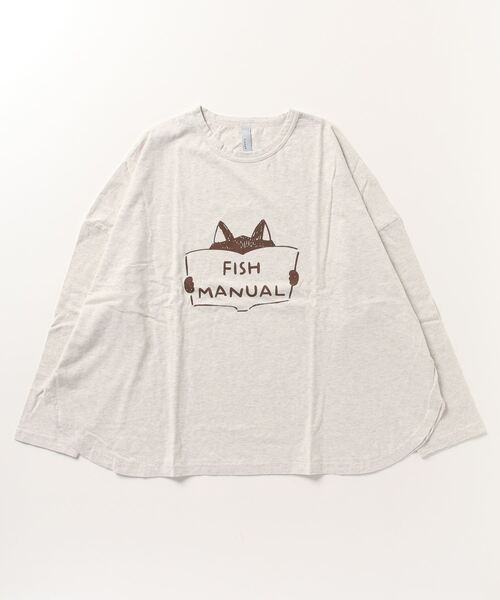 Emago(イマゴ)の「EMAGO ワイドプルオーバー(Tシャツ/カットソー・レディース・ブラウン/アイボリー/杢グレー/ブラック・FREE)」の6枚目の写真