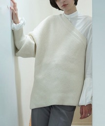 CLANE | ONE SHOULDER WIDE KNIT TOPS(ニット/セーター)