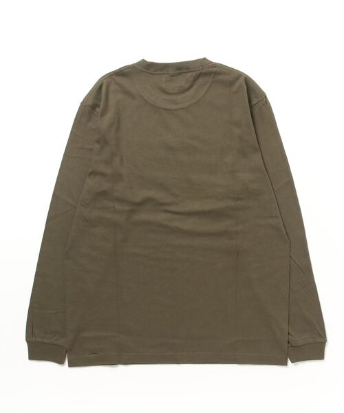 DOUBLE STEAL（ダブルスティール）の「DSブラックレター刺繍 長袖Tシャツ（Tシャツ/カットソー・メンズ・アーミー/ブラック・LARGE/MEDIUM/X-LARGE）」の3枚目の写真