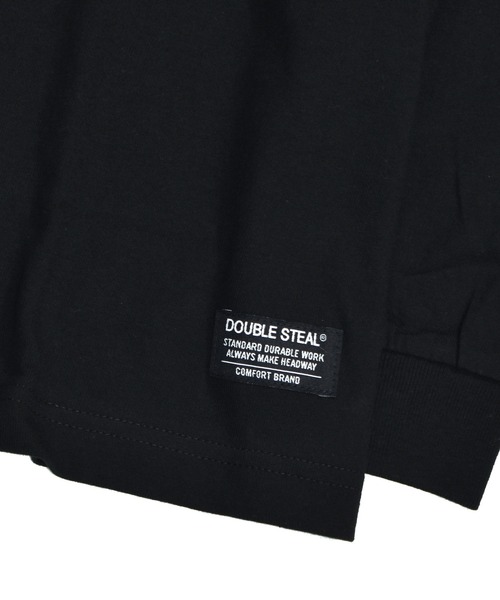 DOUBLE STEAL（ダブルスティール）の「DSブラックレター刺繍 長袖Tシャツ（Tシャツ/カットソー・メンズ・アーミー/ブラック・LARGE/MEDIUM/X-LARGE）」の6枚目の写真