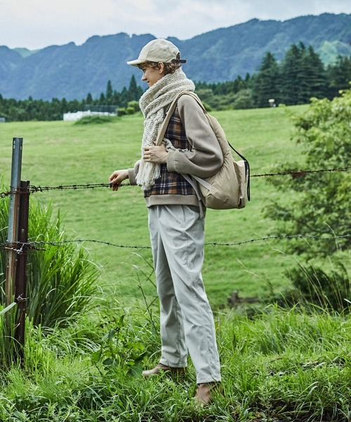 studio CLIP（スタディオクリップ）の「【ART OF GARDEN (ATSURO TAYAMA) 】チェック柄プルオーバー（Tシャツ/カットソー・レディース・ベージュ/スモーク/ネイビー・FREE）」の9枚目の写真