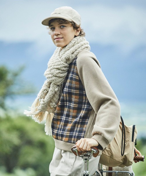 studio CLIP（スタディオクリップ）の「【ART OF GARDEN (ATSURO TAYAMA) 】チェック柄プルオーバー（Tシャツ/カットソー・レディース・ベージュ/スモーク/ネイビー・FREE）」の11枚目の写真