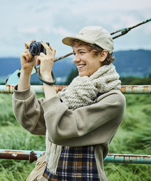 studio CLIP（スタディオクリップ）の「【ART OF GARDEN (ATSURO TAYAMA) 】チェック柄プルオーバー（Tシャツ/カットソー・レディース・ベージュ/スモーク/ネイビー・FREE）」の20枚目の写真