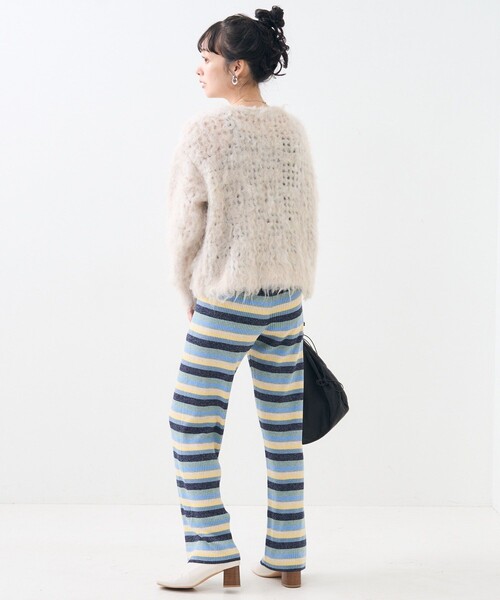 ウォッシャブルスムースニットパンツ ストレッチスリムニットパンツ SA-22830｜sfida Online Store