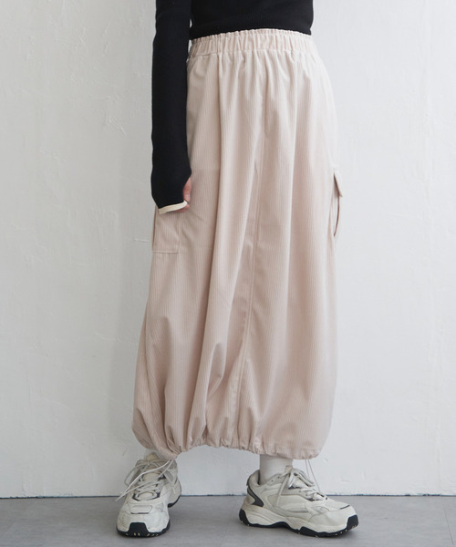 VENCEEXCHANGE（ヴァンスエクスチェンジ）の「コーデュロイミリタリースカート（スカート・レディース・ブラック/グリーン/ブラウン/オフホワイト・FREE）」の7枚目の写真