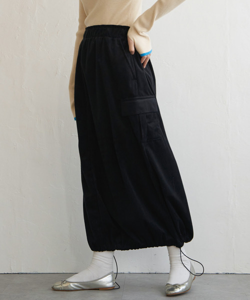 VENCEEXCHANGE（ヴァンスエクスチェンジ）の「コーデュロイミリタリースカート（スカート・レディース・ブラック/グリーン/ブラウン/オフホワイト・FREE）」の13枚目の写真