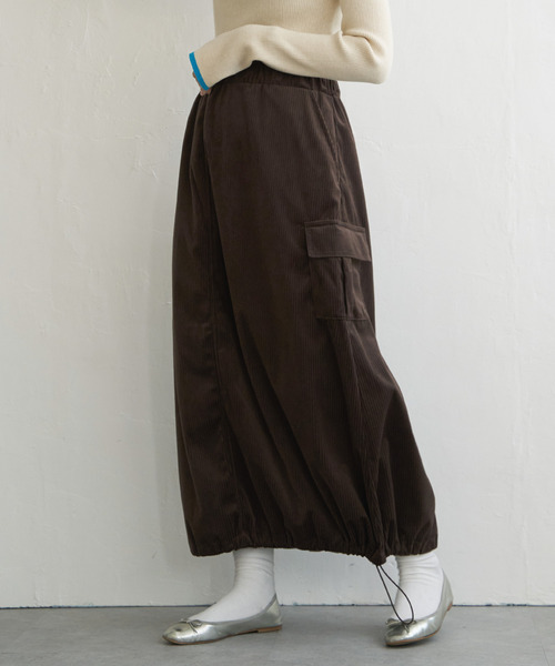 VENCEEXCHANGE（ヴァンスエクスチェンジ）の「コーデュロイミリタリースカート（スカート・レディース・ブラック/グリーン/ブラウン/オフホワイト・FREE）」の15枚目の写真
