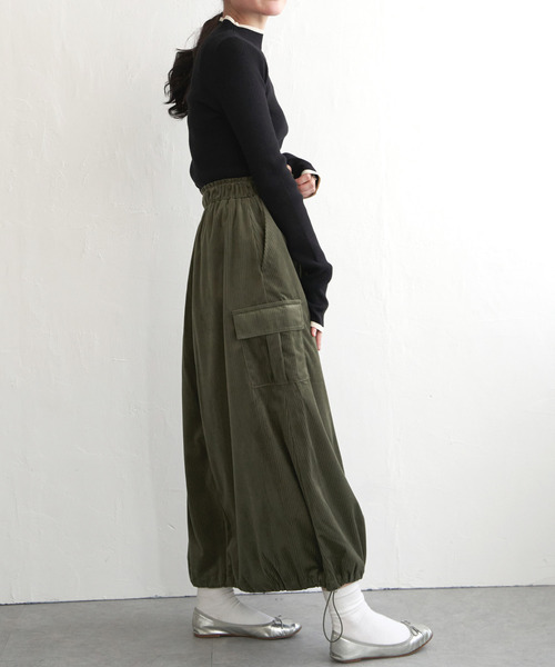 VENCEEXCHANGE（ヴァンスエクスチェンジ）の「コーデュロイミリタリースカート（スカート・レディース・ブラック/グリーン/ブラウン/オフホワイト・FREE）」の21枚目の写真