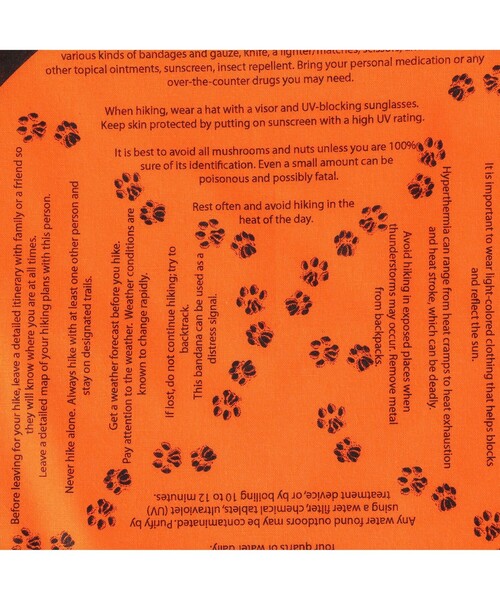 BRIEFING（ブリーフィング）の「SURVIVAL BANDANA（ゴルフグッズ・メンズ・オレンジ・FREE）」の3枚目の写真