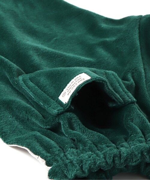 BREEZE（ブリーズ）の「サイドラインベロアセットアップ（セットアップ・キッズ・ダークグリーン/ベージュ・70/80）」の22枚目の写真