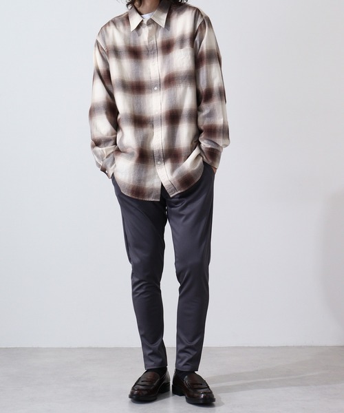 FUNALIVE（ファンアライブ）の「Stretch punch straight pants / ストレッチ ポンチストレートパンツ unisex（その他パンツ・メンズ・キャメル/ブラック/ネイビー/カーキ/杢グレー/チャコール・M/L/LL）」の21枚目の写真