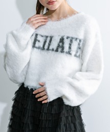 OLIVE des OLIVE | LOGOジャガード起毛ニット　1032050300(ニット/セーター)