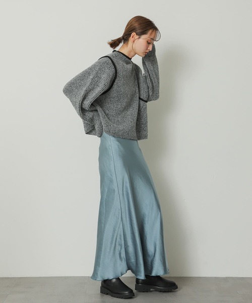 SENSE OF PLACE by URBAN RESEARCH（センスオブプレイスバイアーバンリサーチ）の「ラインルーズセーター（ニット/セーター・レディース・ミント/アイボリー/ブラック・ONE）」の12枚目の写真