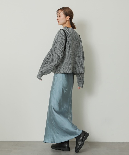 SENSE OF PLACE by URBAN RESEARCH（センスオブプレイスバイアーバンリサーチ）の「ラインルーズセーター（ニット/セーター・レディース・ミント/アイボリー/ブラック・ONE）」の13枚目の写真