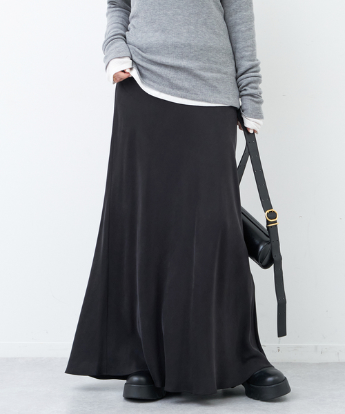 Deuxieme Classe(ドゥーズィエムクラス)の「追加 Cu/R Maxi スカート(スカート・レディース・ブラウン/ブラック・FREE)」の12枚目の写真