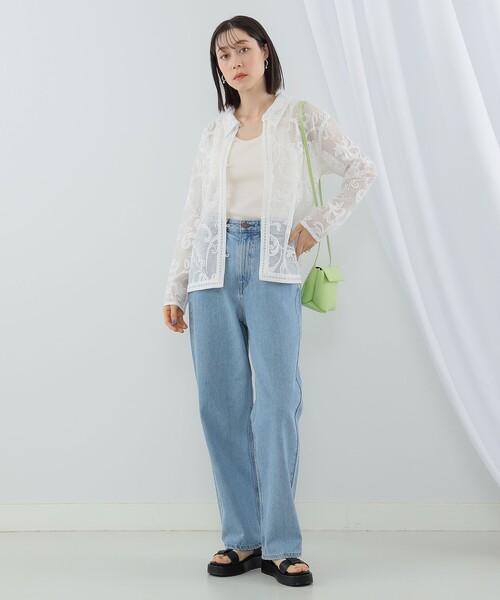 Ray BEAMS（レイビームス）の「MOHI / Tストラップ サンダル（サンダル・レディース・ブラック/グリーン・38/37/36/39）」の4枚目の写真