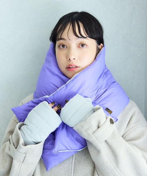 SUBLIME（サブライム）の「SUBLIME × FREAK'S STORE/サブライム × フリークスストア 別注 中綿 MUFFLER / マフラー（マフラー・レディース・ブルー/ブラック/グレー/ベージュ・ONE SIZE）」の20枚目の写真