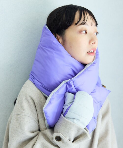 SUBLIME（サブライム）の「SUBLIME × FREAK'S STORE/サブライム × フリークスストア 別注 中綿 MUFFLER / マフラー（マフラー・レディース・ブルー/ブラック/グレー/ベージュ・ONE SIZE）」の21枚目の写真