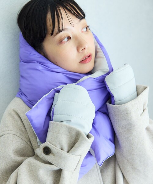 SUBLIME（サブライム）の「SUBLIME × FREAK'S STORE/サブライム × フリークスストア 別注 中綿 MUFFLER / マフラー（マフラー・レディース・ブルー/ブラック/グレー/ベージュ・ONE SIZE）」の22枚目の写真