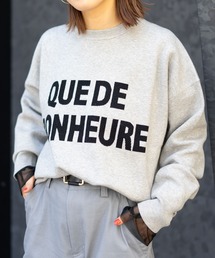 ロゴジャガードニット