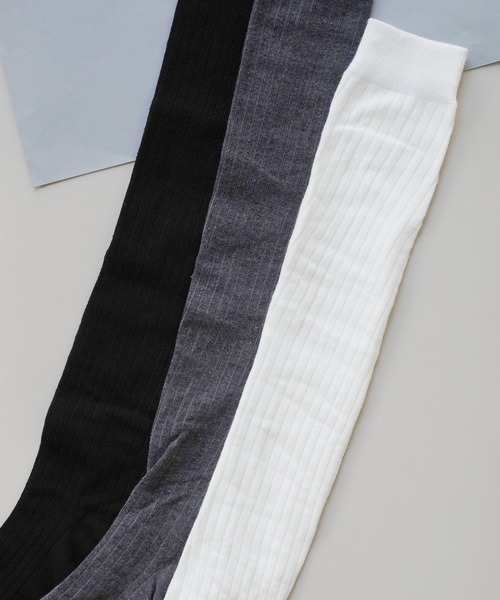 Jelly moo（ジェリームー）の「【 Jelly moo / ジェリームー 】 ゆる オーバー ニーハイ ソックス / ルーズソックス（ソックス/靴下・レディース・ブラック/グレー/ホワイト/ライトグレー/チャコールグレー・FREE）」の9枚目の写真