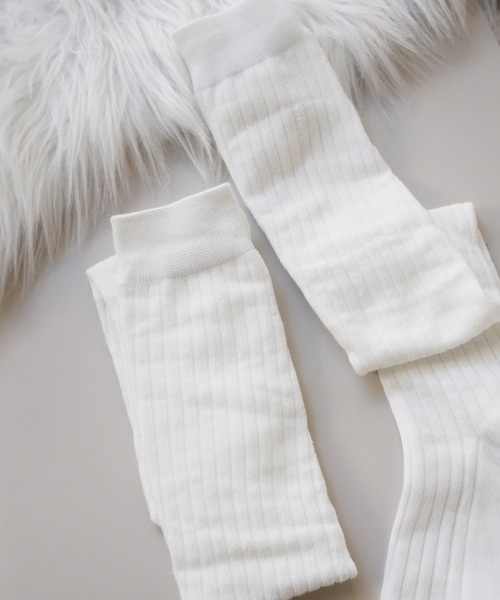 Jelly moo（ジェリームー）の「【 Jelly moo / ジェリームー 】 ゆる オーバー ニーハイ ソックス / ルーズソックス（ソックス/靴下・レディース・ブラック/グレー/ホワイト/ライトグレー/チャコールグレー・FREE）」の10枚目の写真