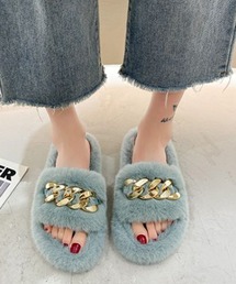 STYLEBLOCK（スタイルブロック）の「ふわふわファースリッパサンダル（サンダル）」