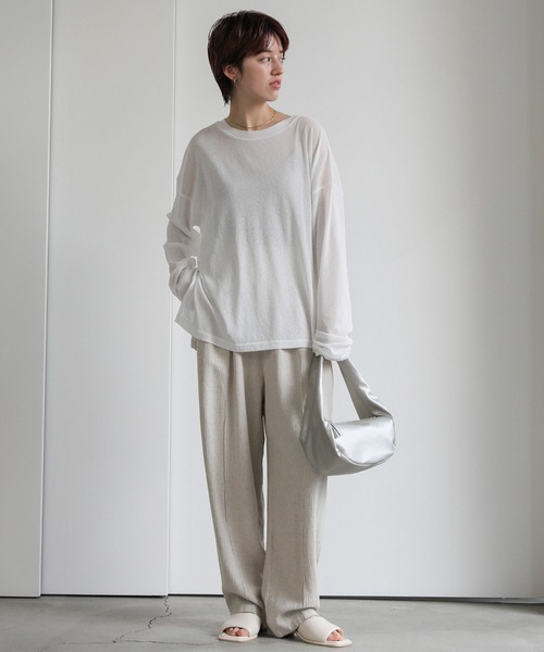 select MOCA(セレクトモカ)の「ハーフムーンチェーン付き2WAYバッグ(ショルダーバッグ・レディース・シルバー/アイボリー/ブラック・FREE)」の13枚目の写真