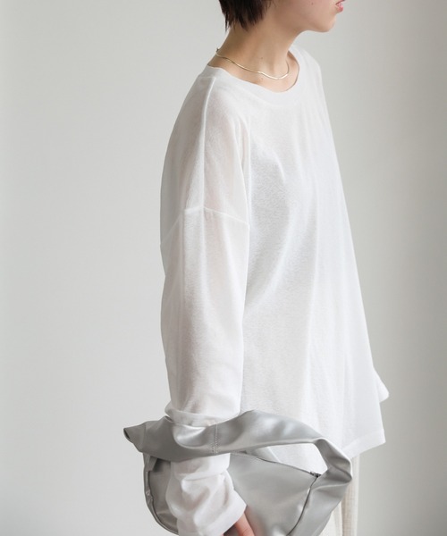 select MOCA(セレクトモカ)の「ハーフムーンチェーン付き2WAYバッグ(ショルダーバッグ・レディース・シルバー/アイボリー/ブラック・FREE)」の15枚目の写真