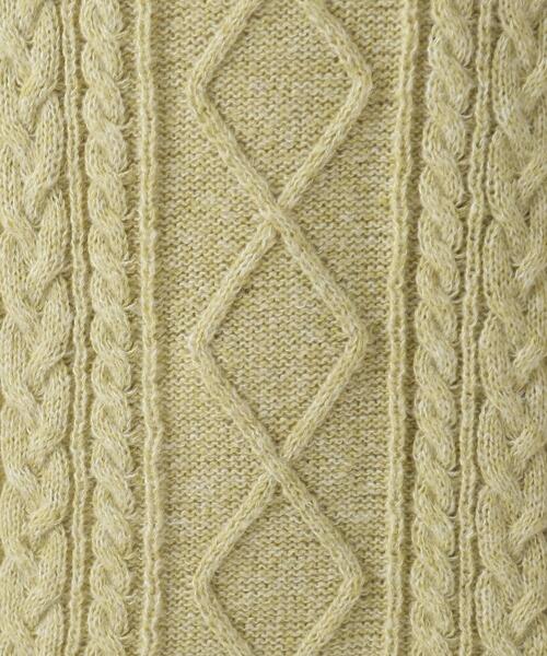 SHOO・LA・RUE（シューラルー）の「◆【体型カバー】きれいめカジュアル メランジ ケーブルニット（ニット/セーター・レディース・ライトグレー/オレンジ/ブルー/ベージュ/イエロー系その他・00）」の14枚目の写真