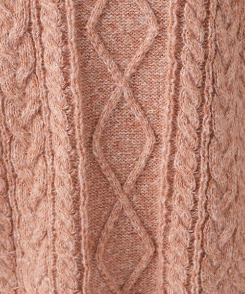 SHOO・LA・RUE（シューラルー）の「◆【体型カバー】きれいめカジュアル メランジ ケーブルニット（ニット/セーター・レディース・ライトグレー/オレンジ/ブルー/ベージュ/イエロー系その他・00）」の16枚目の写真