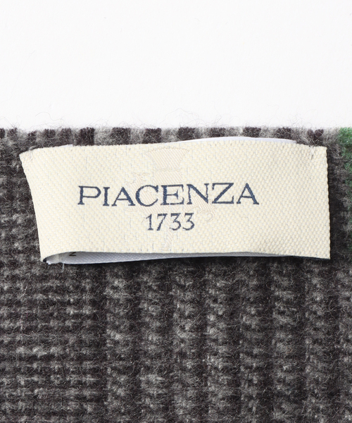 PIACENZA / ピアチェンツァ】シルクカシミアWフェイスチェック 30*180