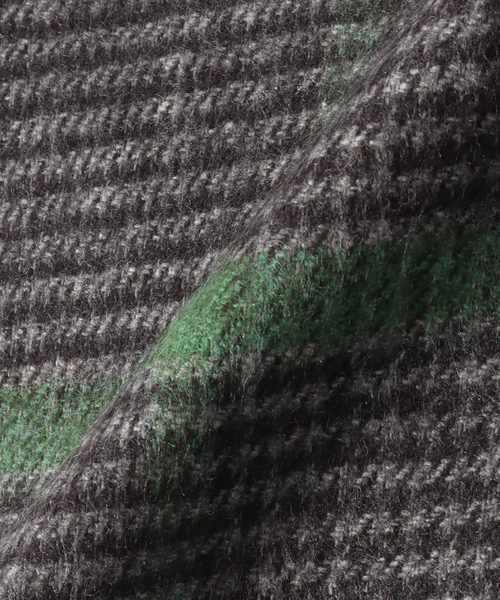 PIACENZA / ピアチェンツァ】シルクカシミアWフェイスチェック 30*180