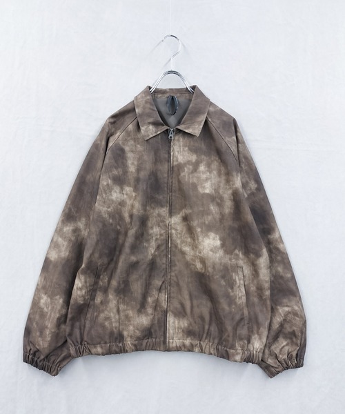 AFF AIVER ウォッシュ PUショートブルゾン　Mサイズ　ブラック Starting Over（スターティングオーバー）の「PU レザー ジップ