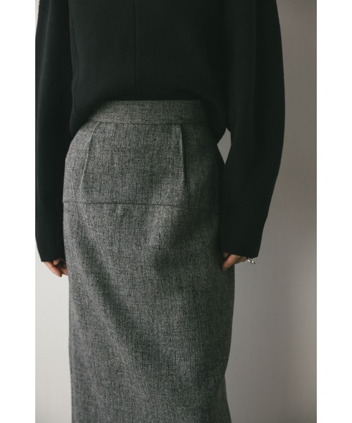 STYLEMIXER（スタイルミキサー）の「アーチパネルツイードスカート（スカート・レディース・ブラック/グレー/オレンジ・SMALL/MEDIUM）」の16枚目の写真