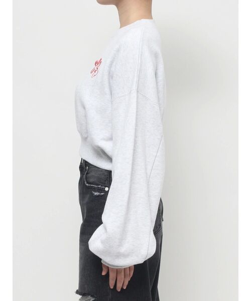 EMODA（エモダ）の「EMフラワーショートスウェット（スウェット・レディース・グレー/ブラック/ブルー・FREE）」の22枚目の写真