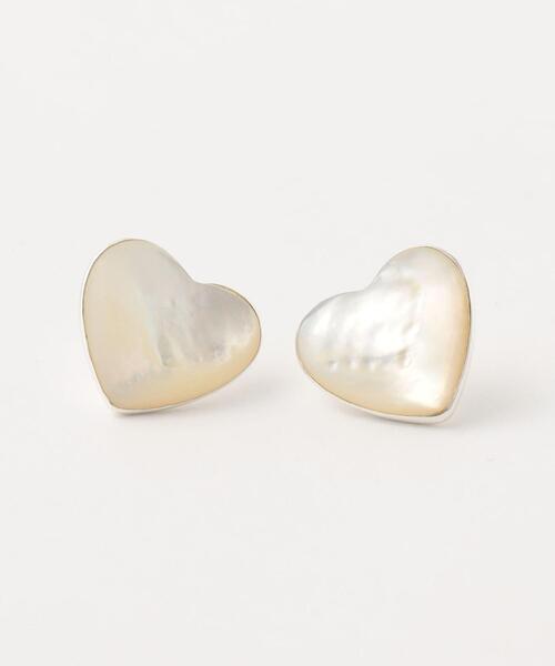 ＜ANNIKA INEZ＞MOP VOLUPTUOUS HEART EARRINGS/ピアス