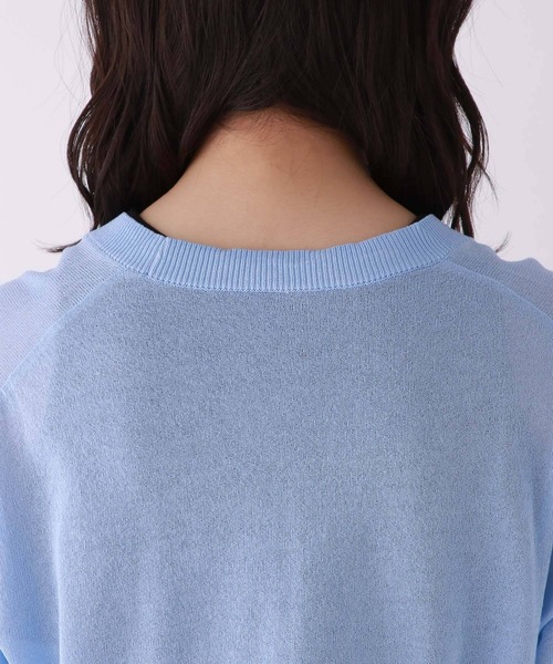 repipi armario（レピピ アルマリオ）の「シアーショートVカーディガン（カーディガン/ボレロ・キッズ・ピンク/サックスブルー/イエロー・MEDIUM/SMALL/LARGE）」の16枚目の写真