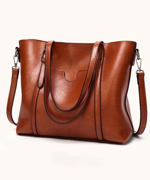 Miniministore(ミニミニストア)の「PUトートバッグ レディース(トートバッグ・レディース・グレー/ブラウン/ダークグリーン/ワインレッド/ネイビー/ブルー/ブラック/ピンク/ライトブラウン・FREE)」の15枚目の写真