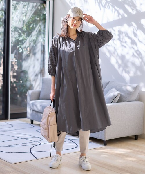 セール】【ペチコート付】エンブロイダリーワンピース（ワンピース