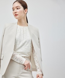 ROPE' | ストレッチタックギャザーレースブラウス(Tシャツ/カットソー)