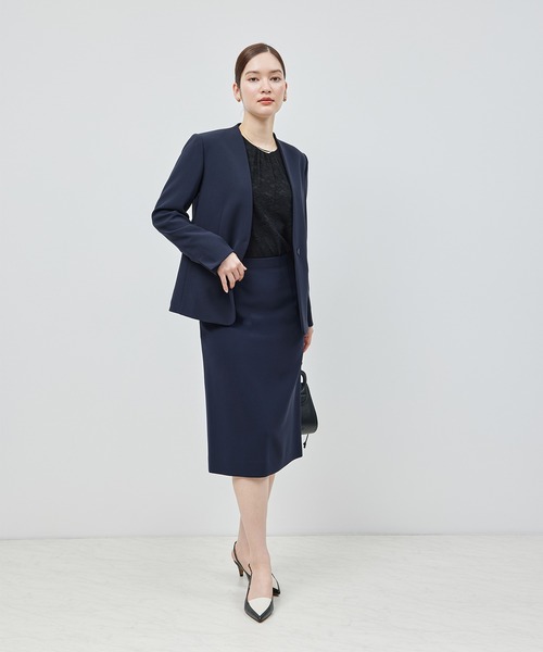 ROPE'（ロペ）の「ストレッチタックギャザーレースブラウス（Tシャツ/カットソー・レディース・オフホワイト/ブラック・FREE）」の16枚目の写真