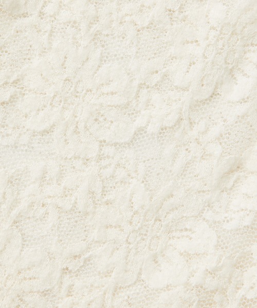 ROPE'（ロペ）の「ストレッチタックギャザーレースブラウス（Tシャツ/カットソー・レディース・オフホワイト/ブラック・FREE）」の10枚目の写真