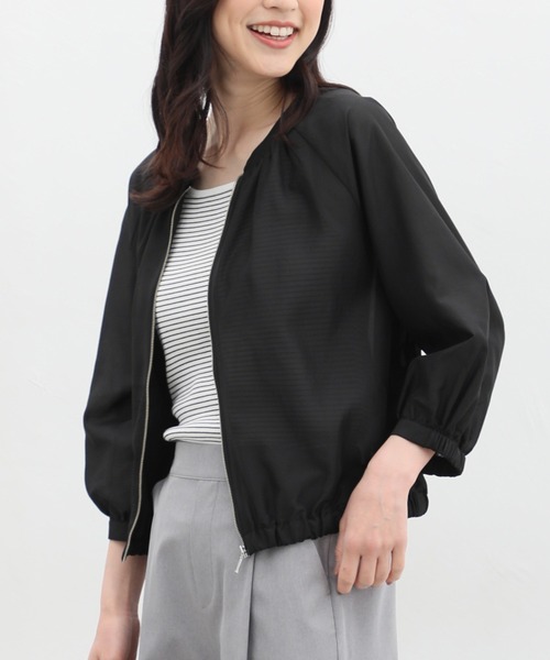 Honeys（ハニーズ）の「8分袖シアーブルゾン（ブルゾン）」 - WEAR